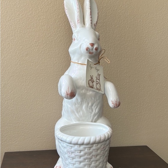 Hip Hop Bunny Rabbit easter Spring Decor Figurine 17” Tall Ceramic - Picture 3 of 5